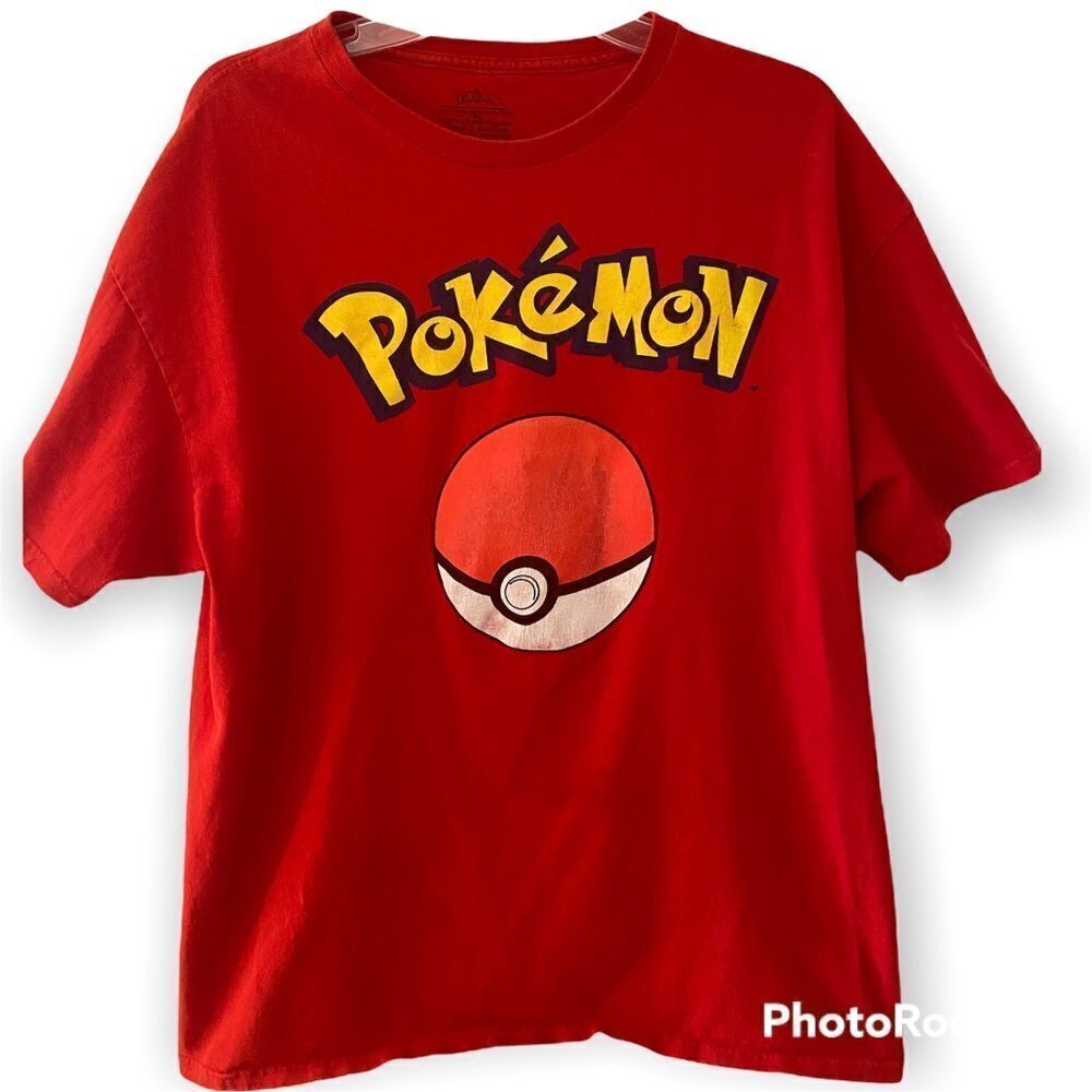 Pokemon Pokeball Red T-Shirt Xl - image 1
